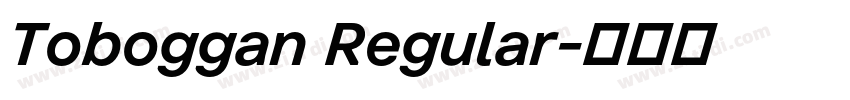 Toboggan Regular字体转换
